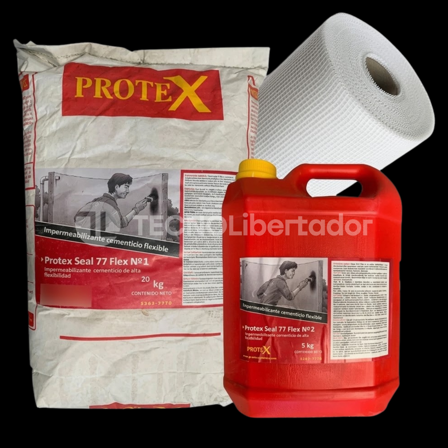 Kit Impermeabilizante Bajo Bañera Ducha + Malla (6 A 8m2)
