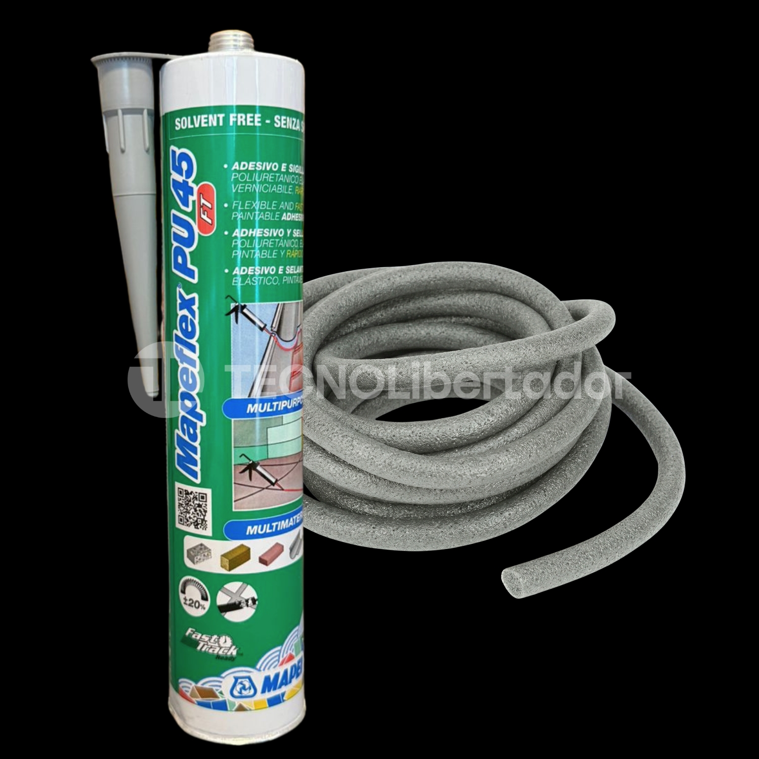 Mapeflex Pu45 Ft Poliuretanico + Fondo De Junta 10mm X 10mts