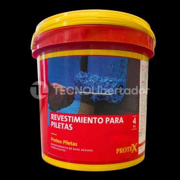 Pintura Piletas Protex 4 Lts Celeste Al Agua Impermeable