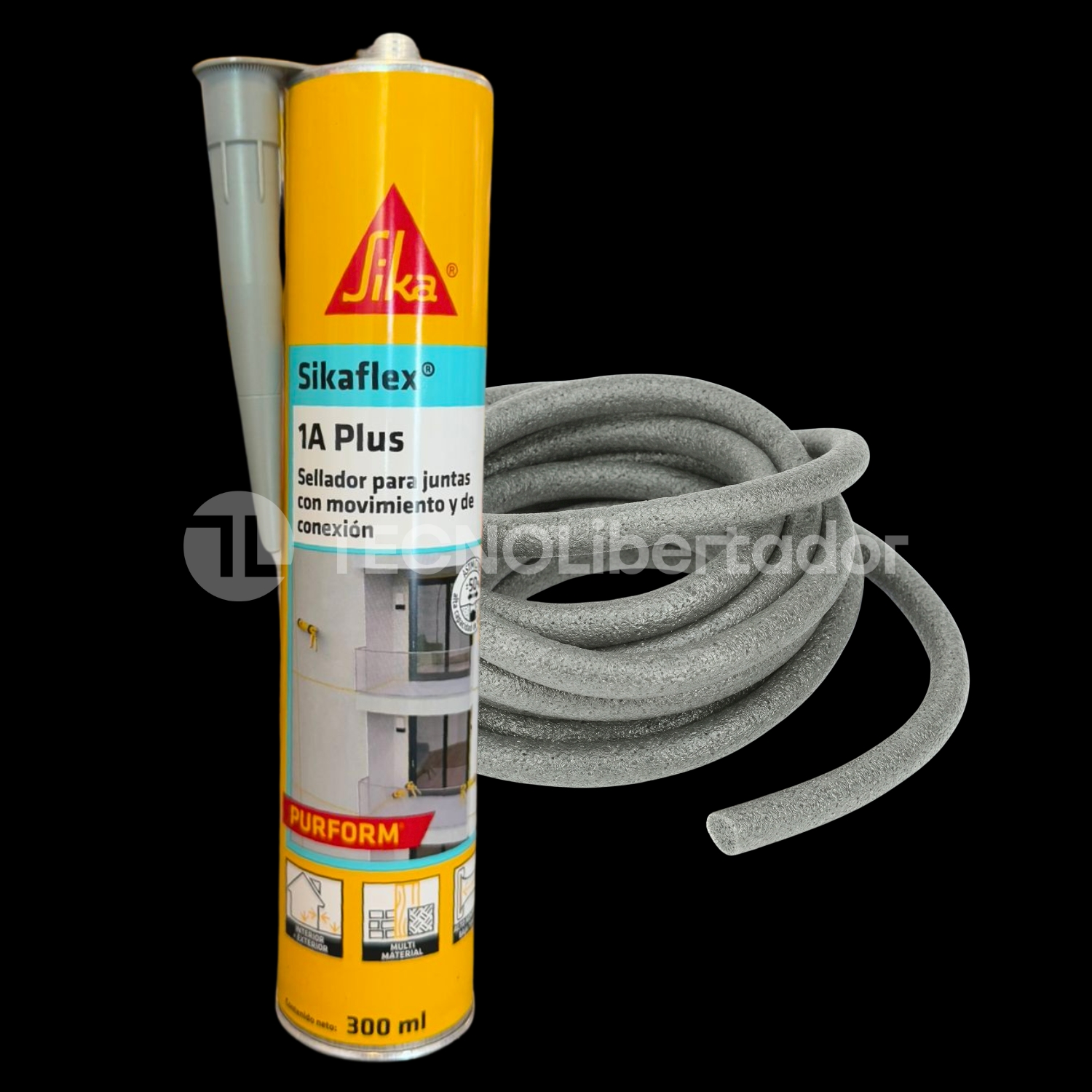 Sikaflex 1a 300cc Poliuretanico + Fondo De Junta 10mm X10mts