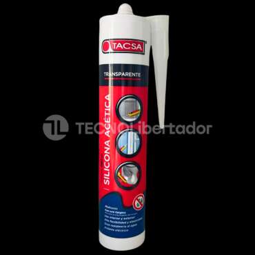 Sellador De Silicona Acetica Tacsa 280 Ml Cartucho