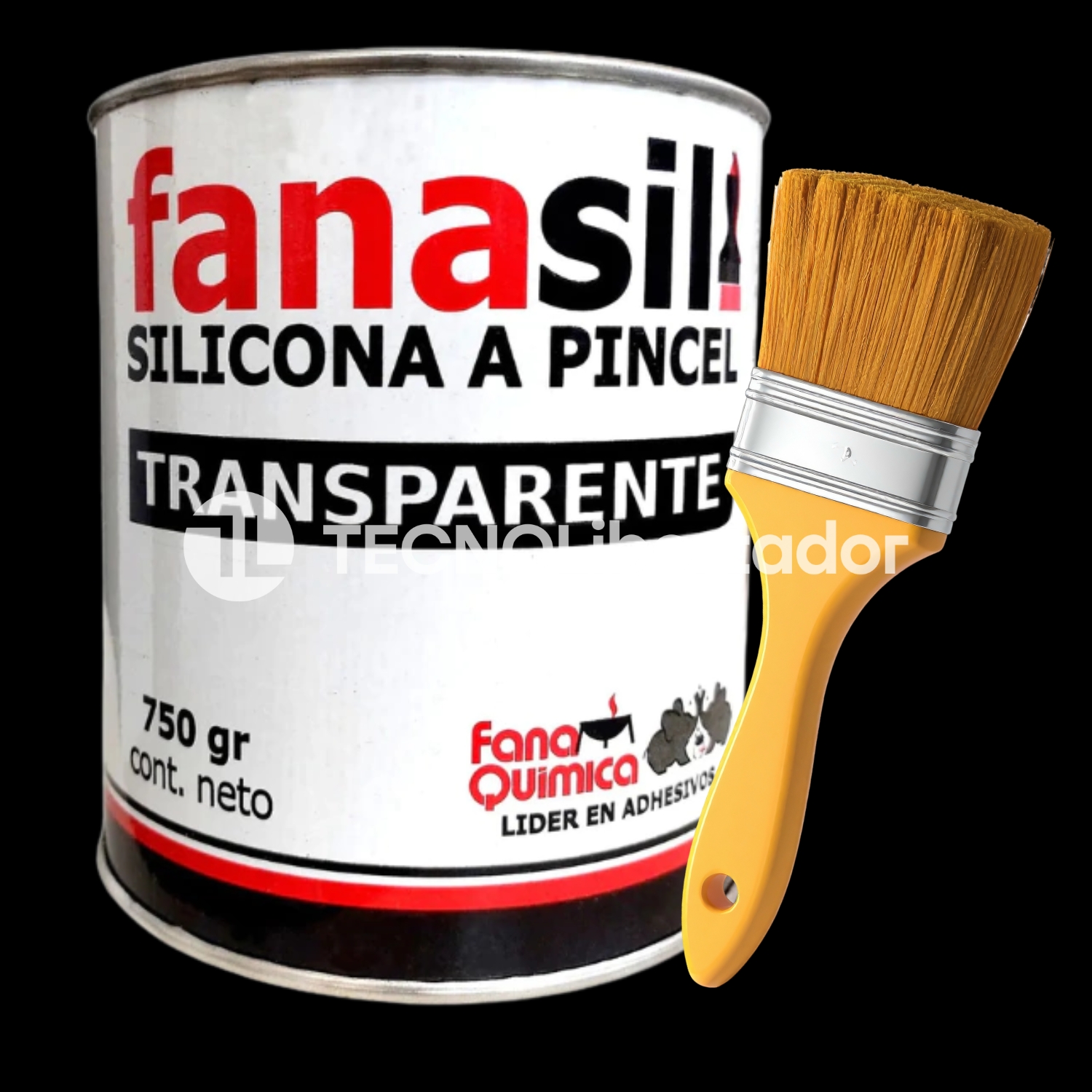 Fanasil Silicona Pintable Transparente 750gr + Pincel N20